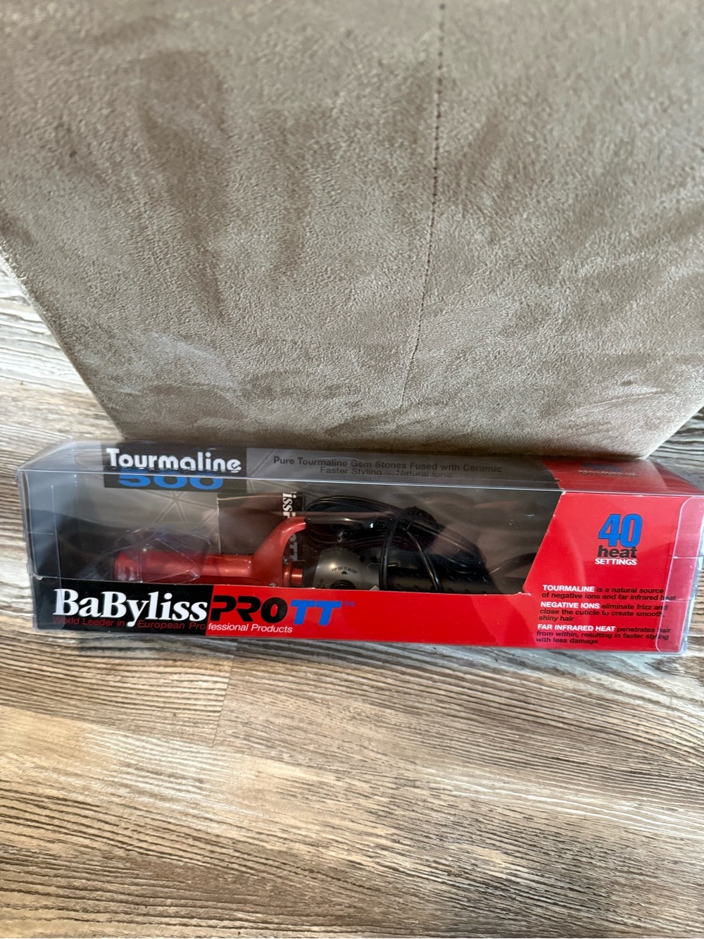 BaBylissPRO Tourmaline 1" Ceramic Curling Iron - Red/Black